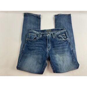 Degree Jeans Men's Size 31x31 Denim Mid Rise Dark Wash Contrast Stitched Pants